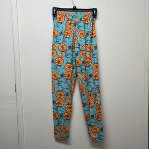 🦋 Just leggings Bicycles & Oranges - One Size